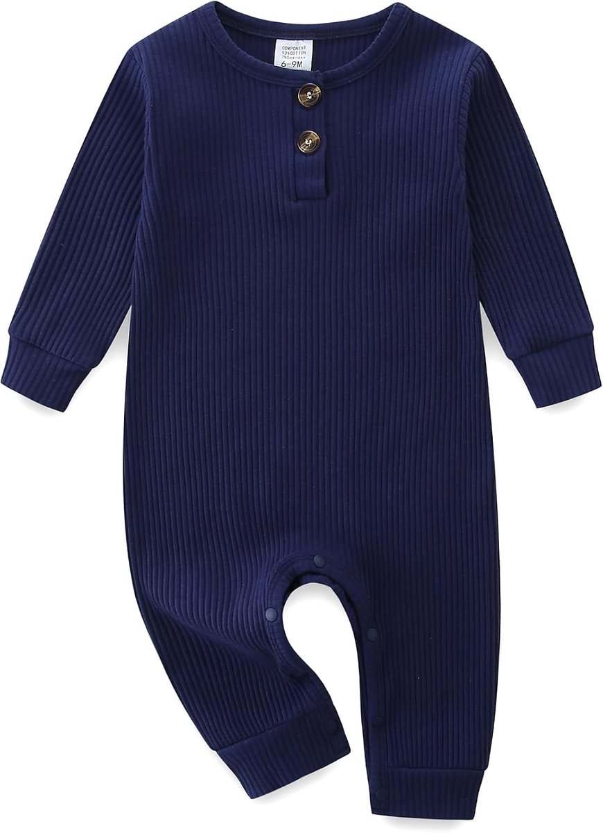 Rompertje voor baby's, jongens en meisjes, lange mouwen, kinderpyjama