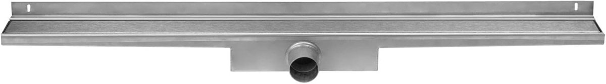 Drain Compact Wall Zero afvoergoot 90 x 6 cm. zijaansluiting Rvs