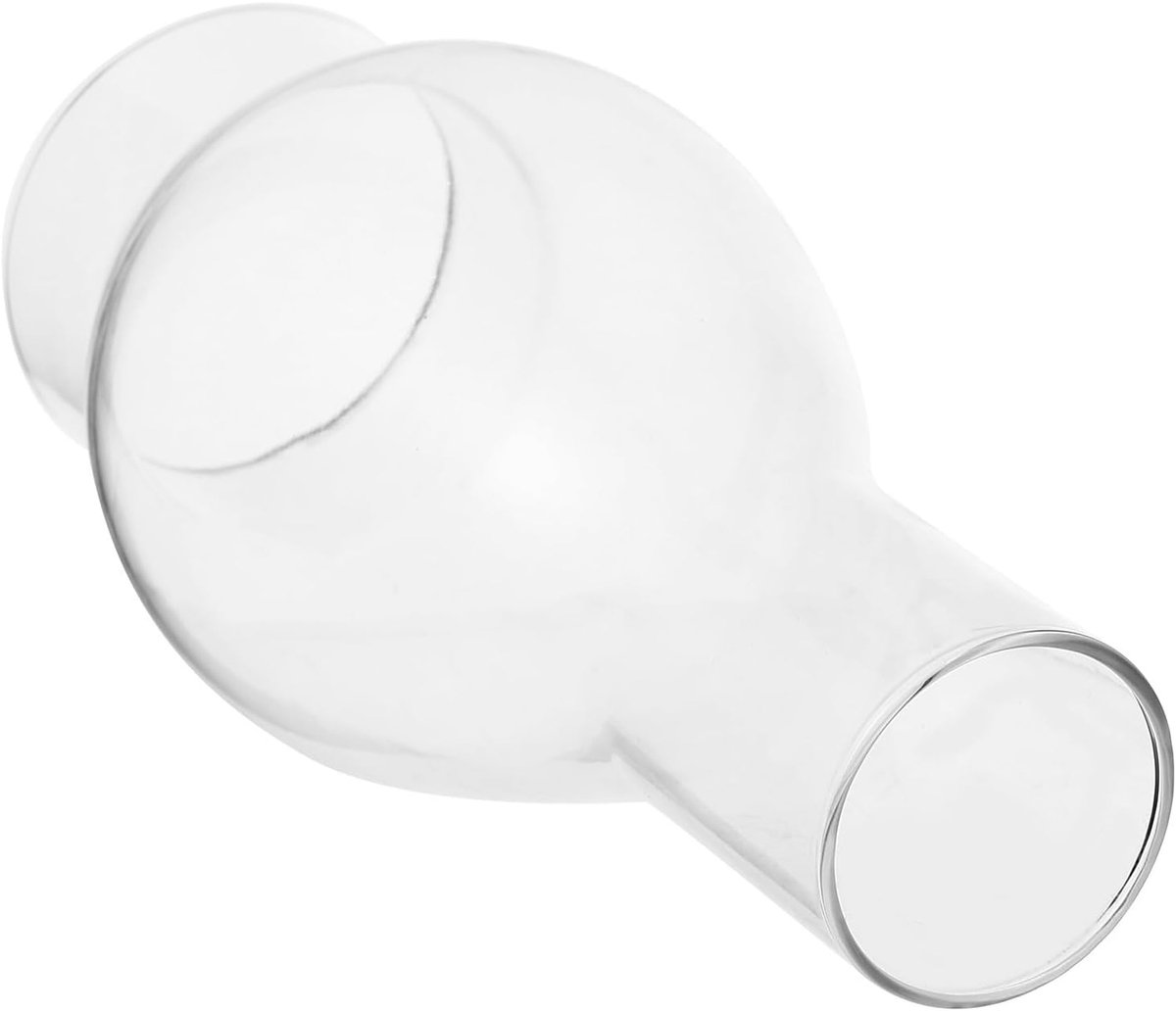 Iplusmile Open haard van transparant glas voor kerosine-olielamp, robuuste glazen kap, 35 mm, vervanging voor kerosine-lamp, windscherm voor verlichting
