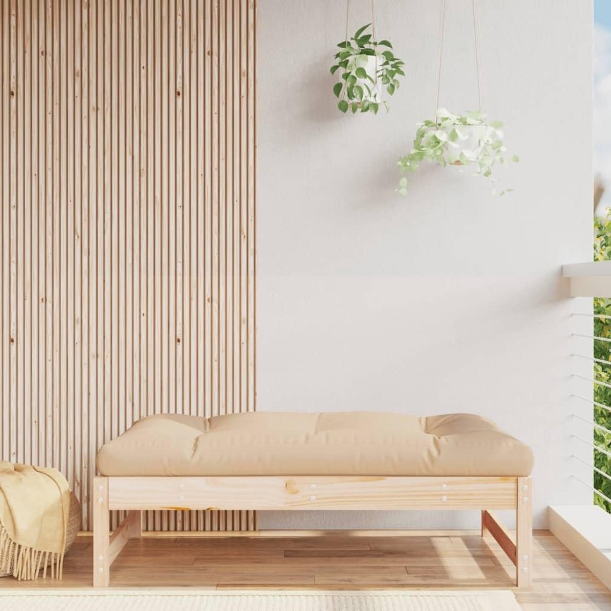 Zitten Buiten,Sectionele Bankunits Buiten-Tuin Voetbank 120x80 cm Massief Hout Grenen