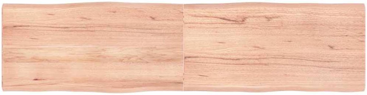 Eettafelblad, vervangingsplaat voor tafel, houten tafelblad, geschikt voor restaurant, hotel, café, eetkamer, 160 x 40 x (2-4) cm, massief hout, behandeld boomrand