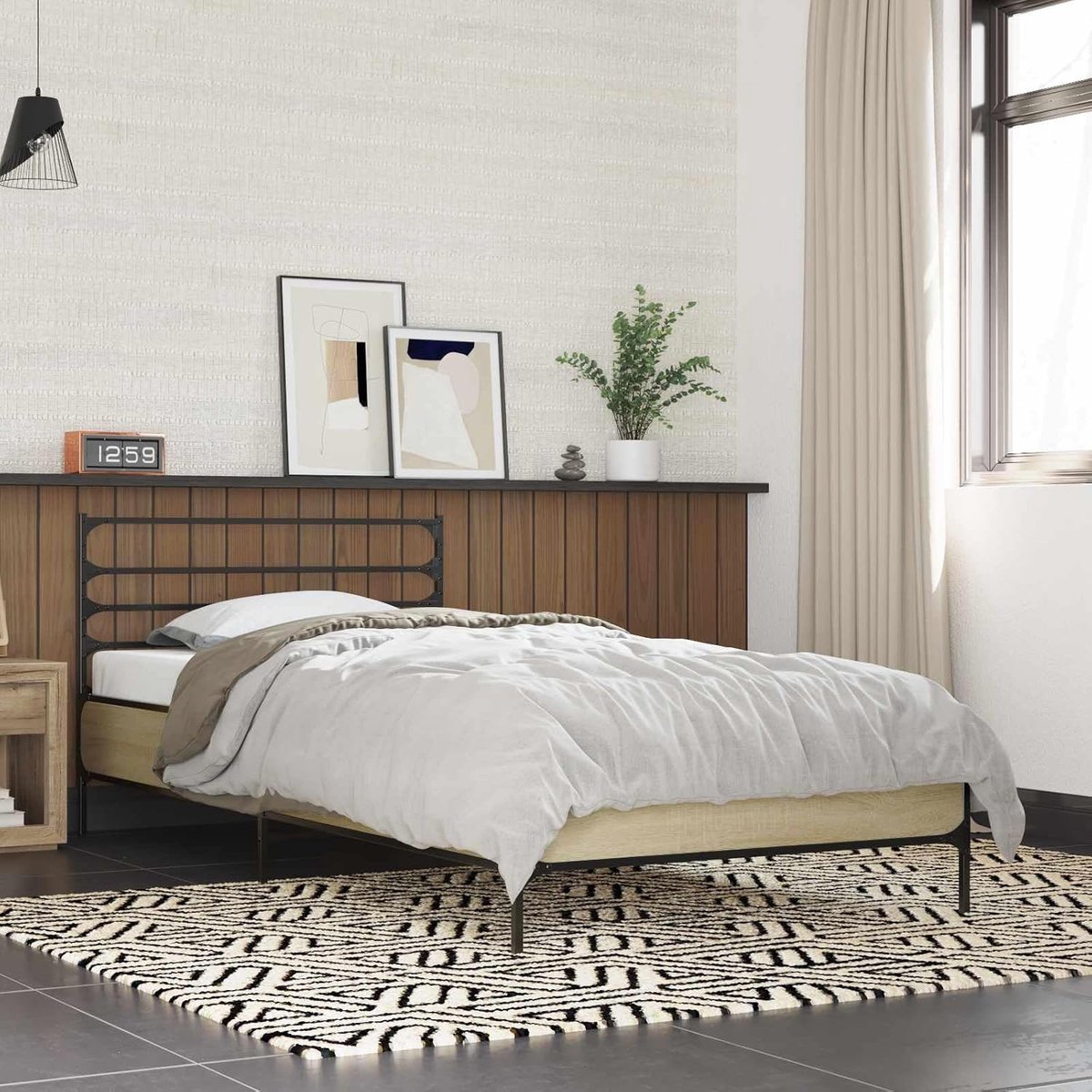 Hout modern designframe 80x200 cm Sonoma eiken
