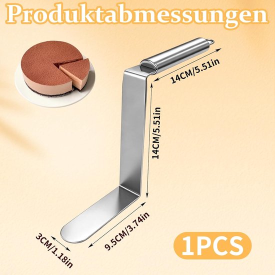 Extra hoog, roestvrijstalen mousse-taartaccessoires — afbeelding 2