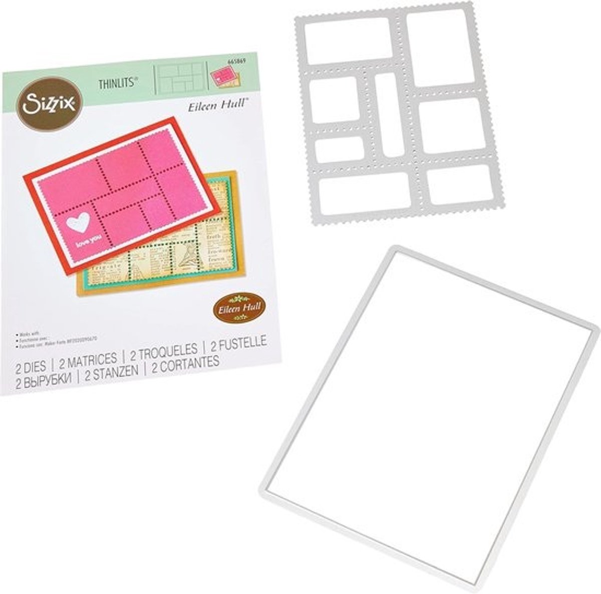 2-Delige Thinlits Snijmal Set voor Kaarten en Papierprojecten