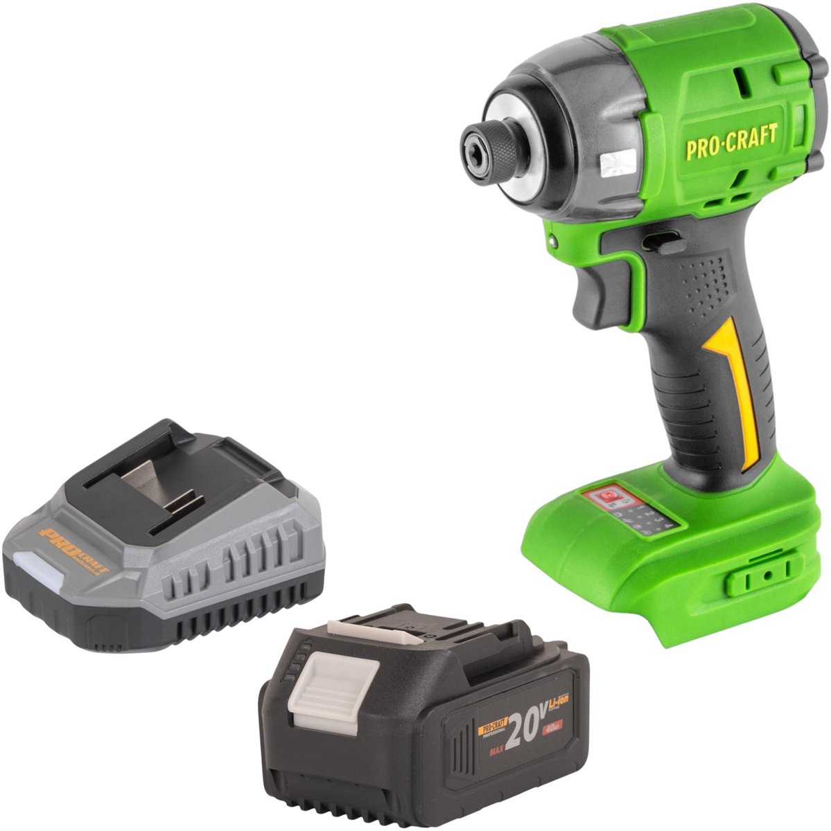 Procraft PS22bb accu-slagmoersleutel 20 V 230 Nm 1/4" borstelloos Solo - zonder accu, zonder oplader