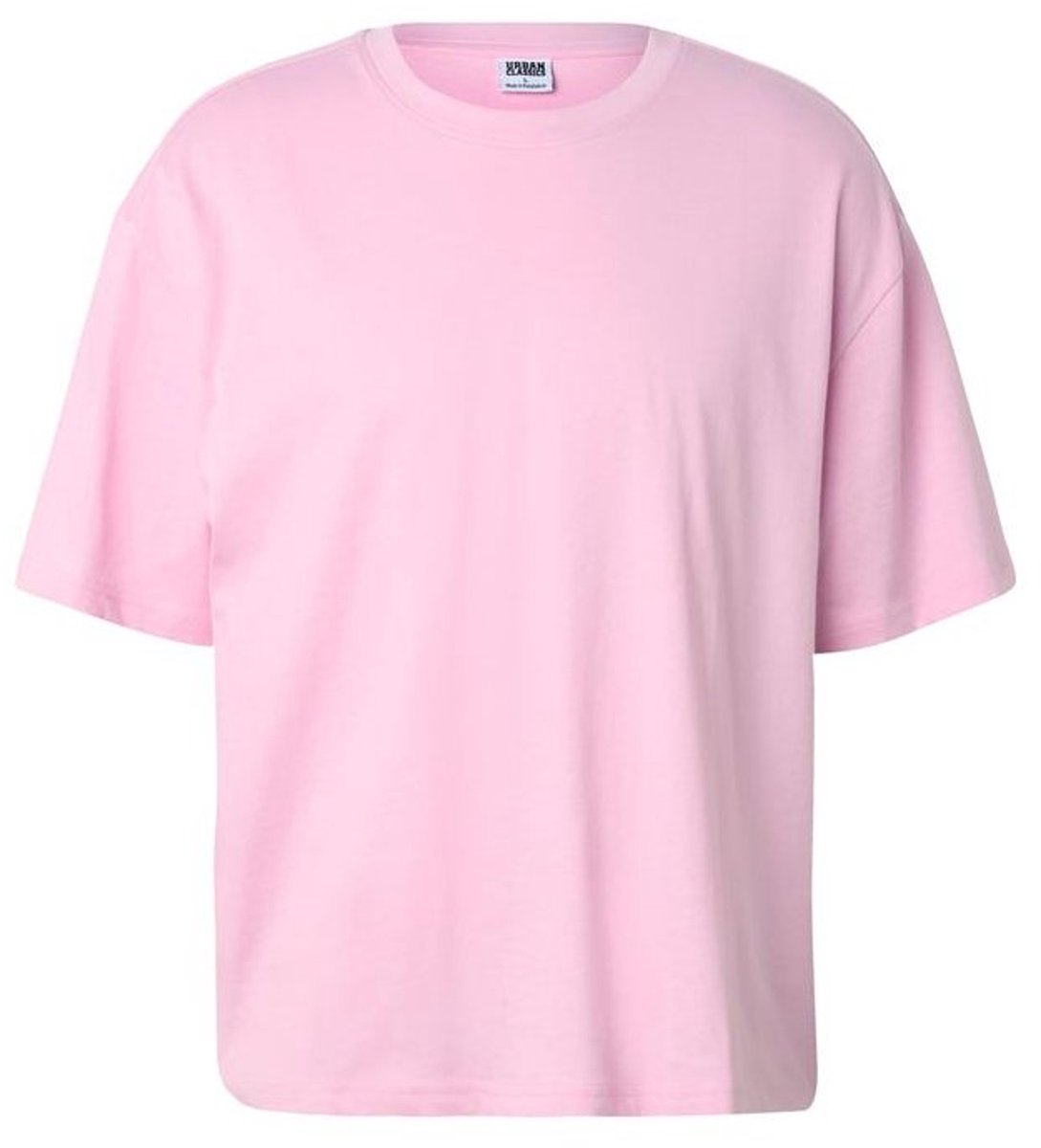 Urban Classics Cropped T-shirt met overrsized TB8398 Softpink
