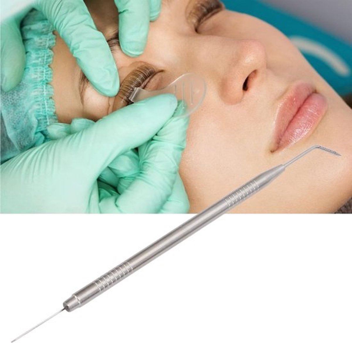 Wimper Scheider - Make-up Hulpmiddel - Wimpers Perfect Scheiden - Dubbele Kop Ontwerp - 16.9 cm - Zilver