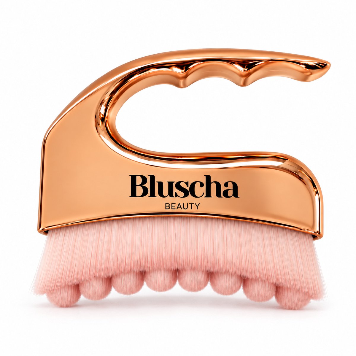Bluscha® Multifunctionele Beauty Brush - Drainageborstel - Massageborstel - Self Tan Applicator - Gezichtsborstel - Body Brush - Golden Ivory