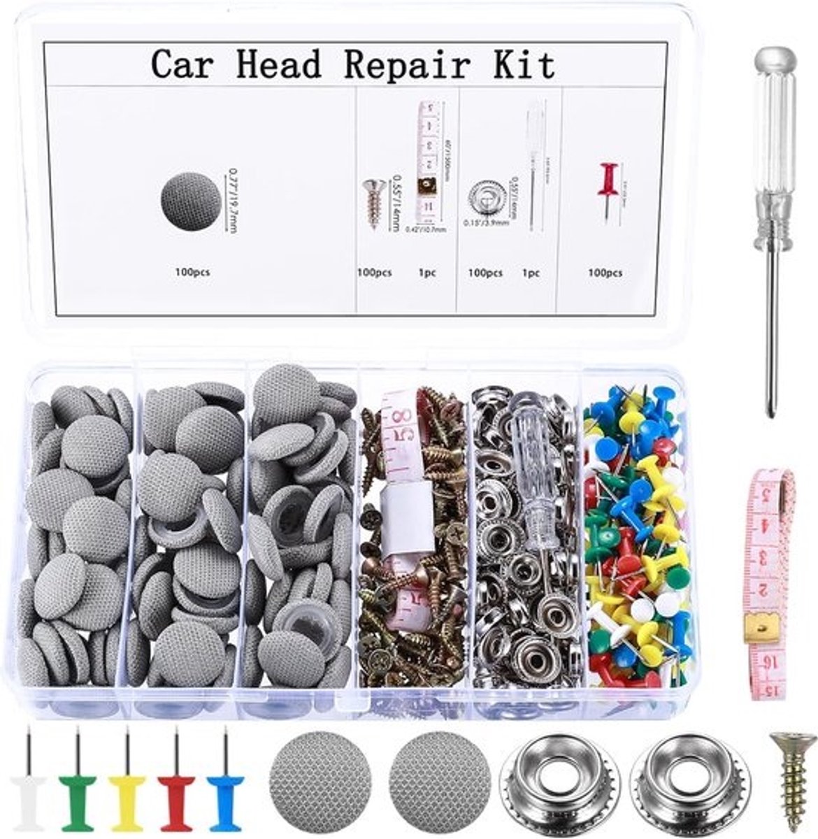 100 Delige Set Dakbekleding Reparatie Knopen voor Auto