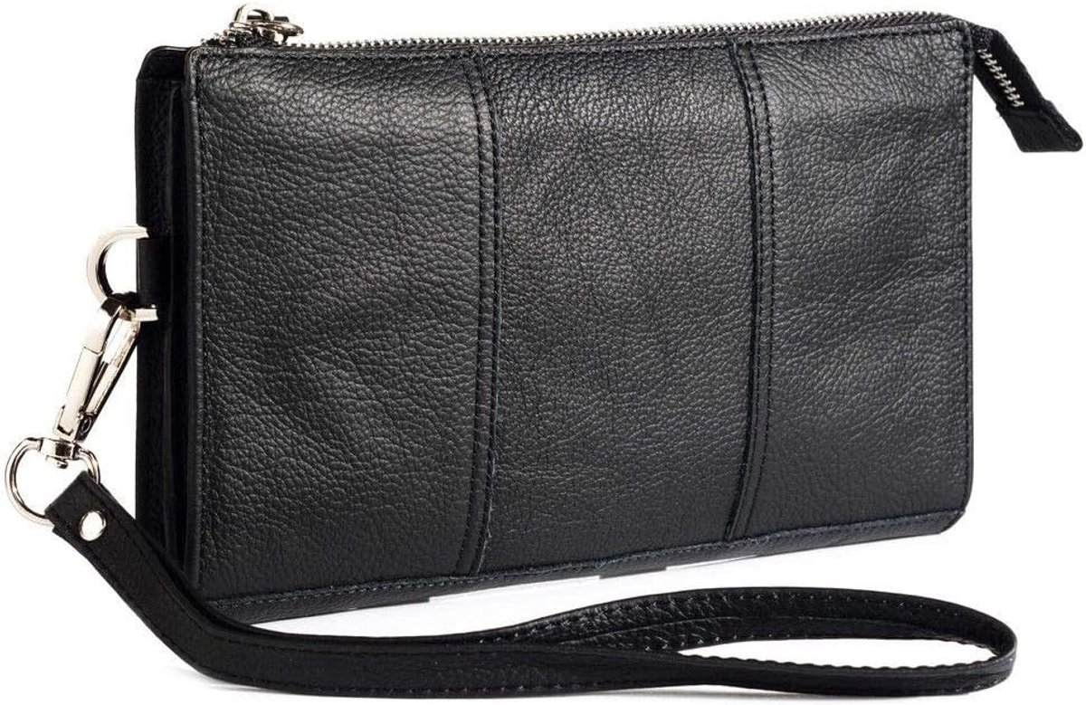 lederen tas handtas voor Vodafone Smart V10 (2019) - zwart