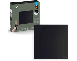 Varin® Smart Design Infrarood verwarmingspaneel - 400W - 60x60cm - Zwart glas - IP24 - Met…