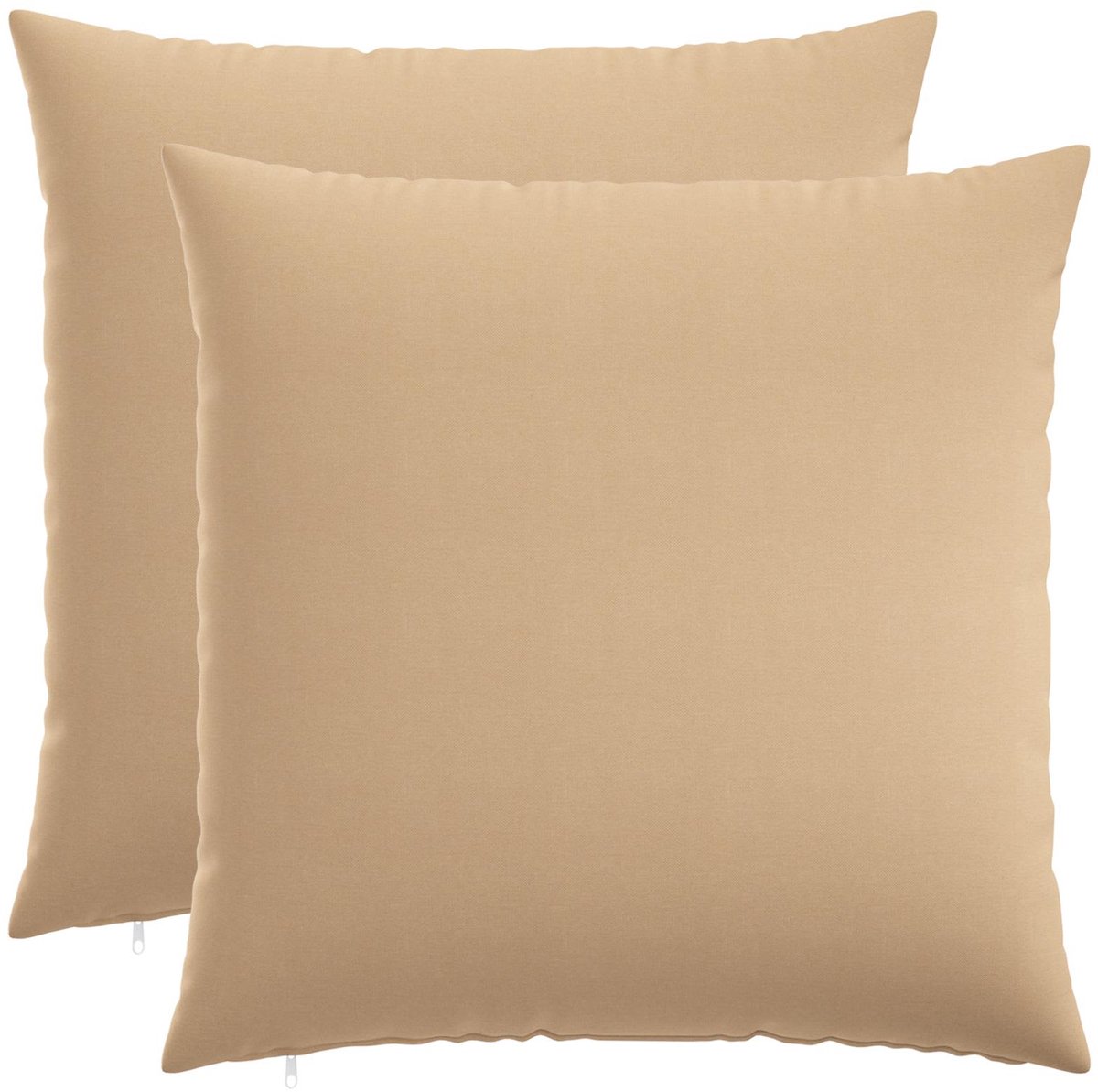vidaXL Dekenkussen - 2 - st - HEERLEN - Crèmekleurig - 65 - x - 65 - cm - Stof