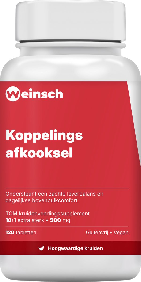 Weinsch Koppelings afkooksel (Yi Guan Jian) | 10:1 extra sterk | 500mg | 120 tabletten