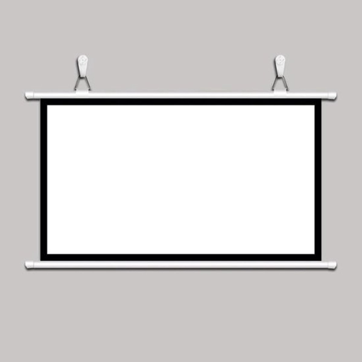 Projectiescherm - Uitschuifbaar scherm - Thuisbioscoop - Mat wit projectiedoek - 30-72 inch - Wit