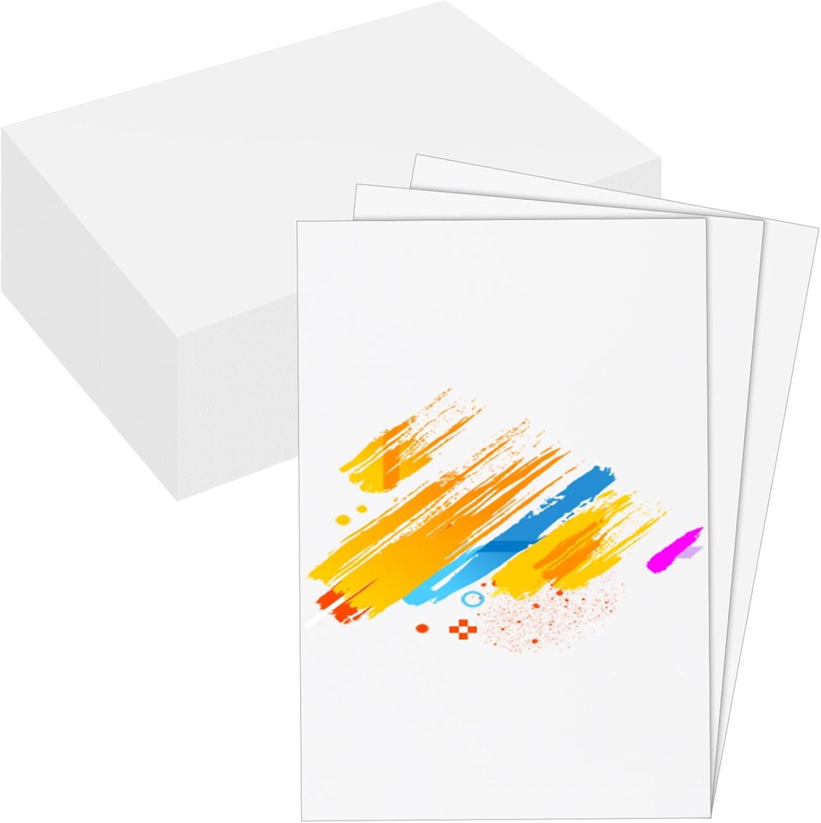 Dailygoods- Karton A4 200 Vellen 230 g/m² - Wit Papier - Dubbelzijdig Bruikbaar - Knutselkarton - Uitnodigingen - Schoon Snijden - Printpapier