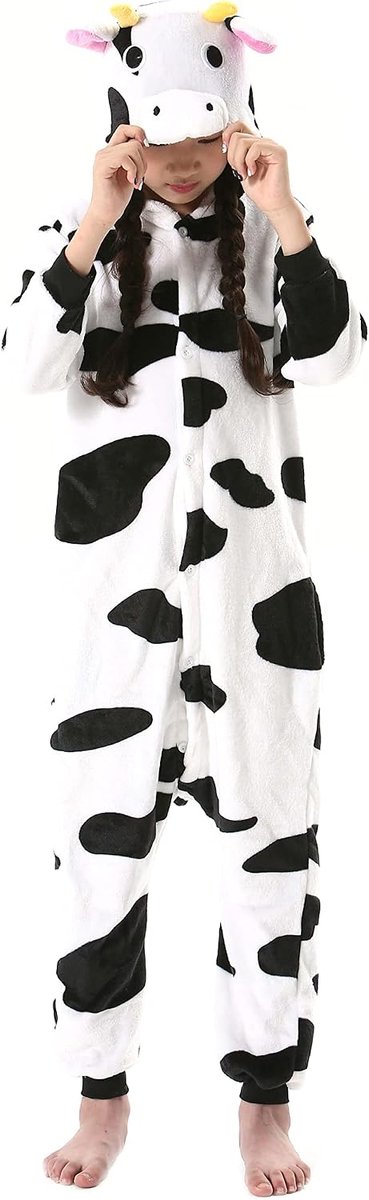 Dierenkostuum, onesie, voor kinderen, Kerstmis, carnavalskostuum, cosplay, anime, pyjama, nachtkleding, Nain, 8-9 Jaar
