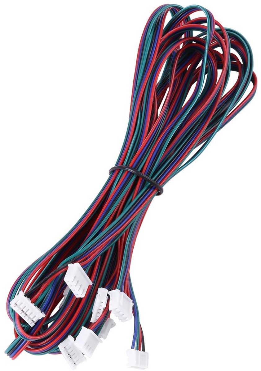 PH2.0-XH2.54 bus-bus stekker kabel voor NEMA16 NEMA17 stapmotor - Vrouwelijke stekkers met 100mm draden voor 3D-printers