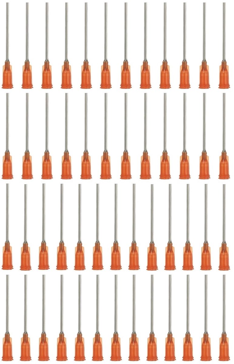 Doseernaalden met stomp punt, 3,5 cm, 100 stuks, 15 g, industriële vloeistofdispensernaald met luer-lock voor het vullen van vloeibare inkt