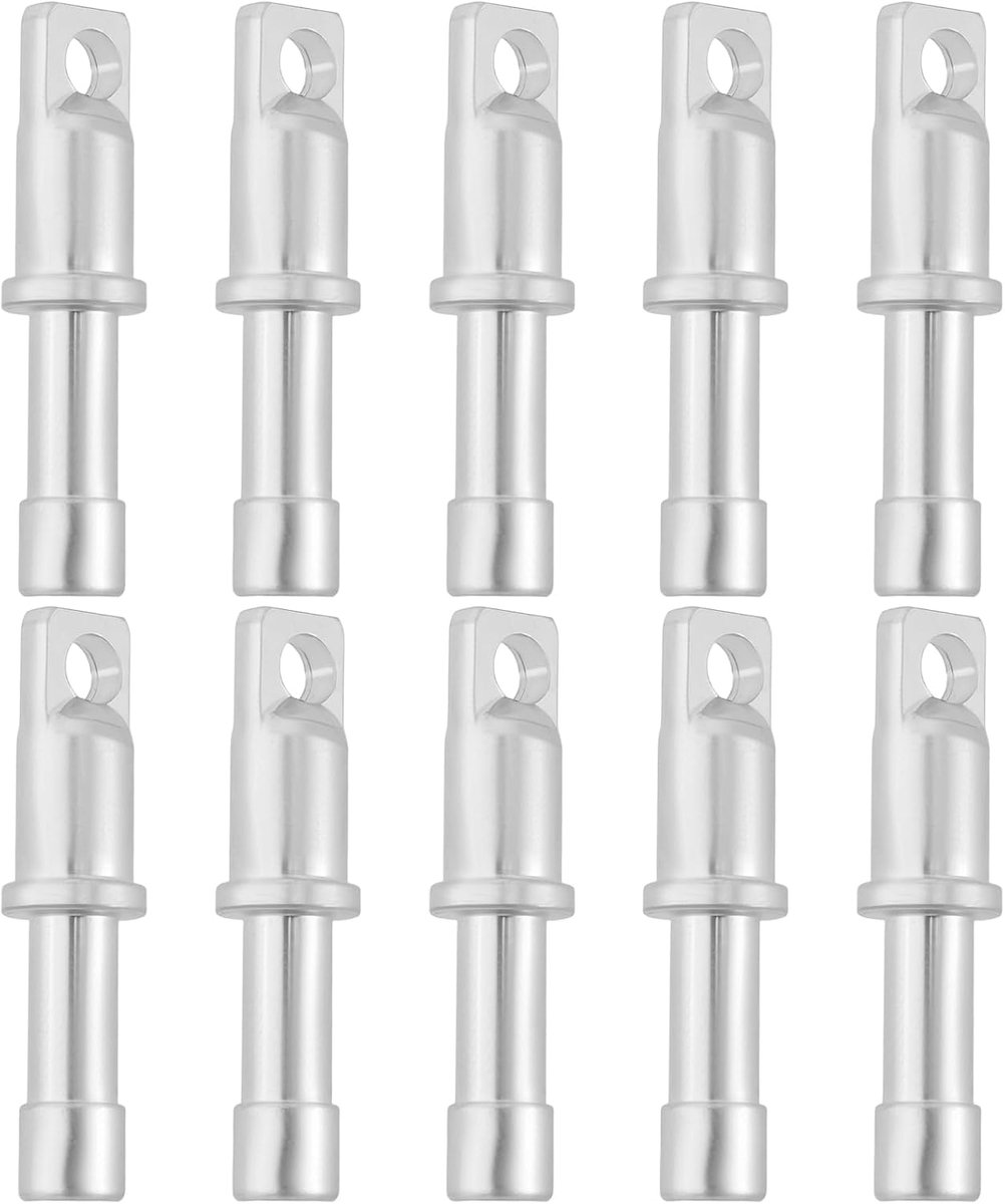 Dailygoods- Tentpaal Eindstop Aluminiumlegering - 10 Stuks - Geschikt voor 8,5 mm Tentpalen - Eenvoudige Installatie - Duurzaam - Afmetingen 36 mm x 8