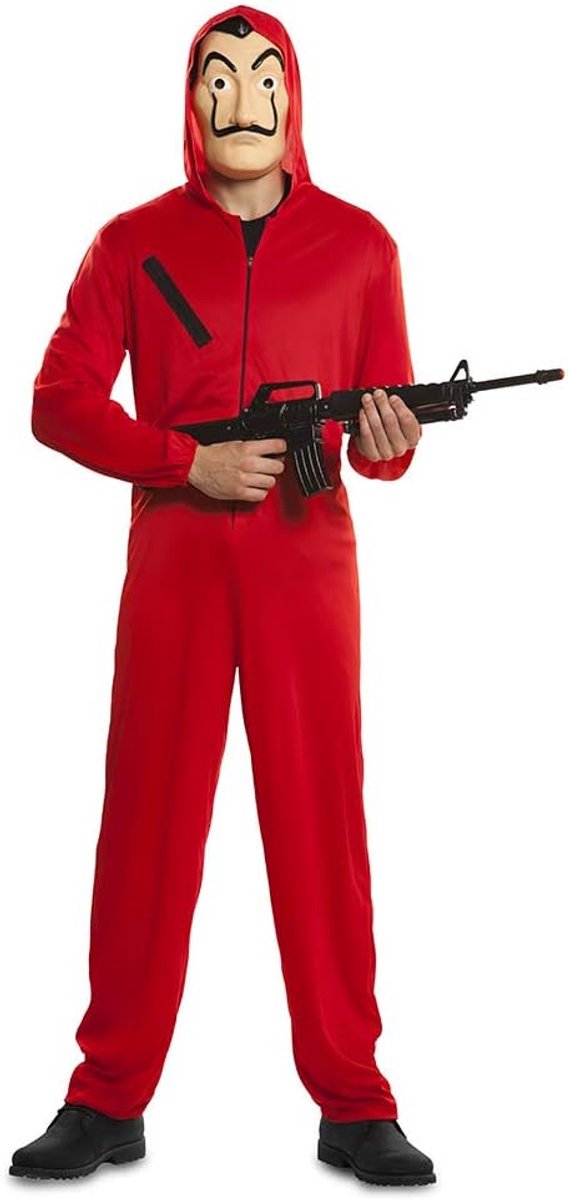 verkleedpak La Casa De Papel rood maat S