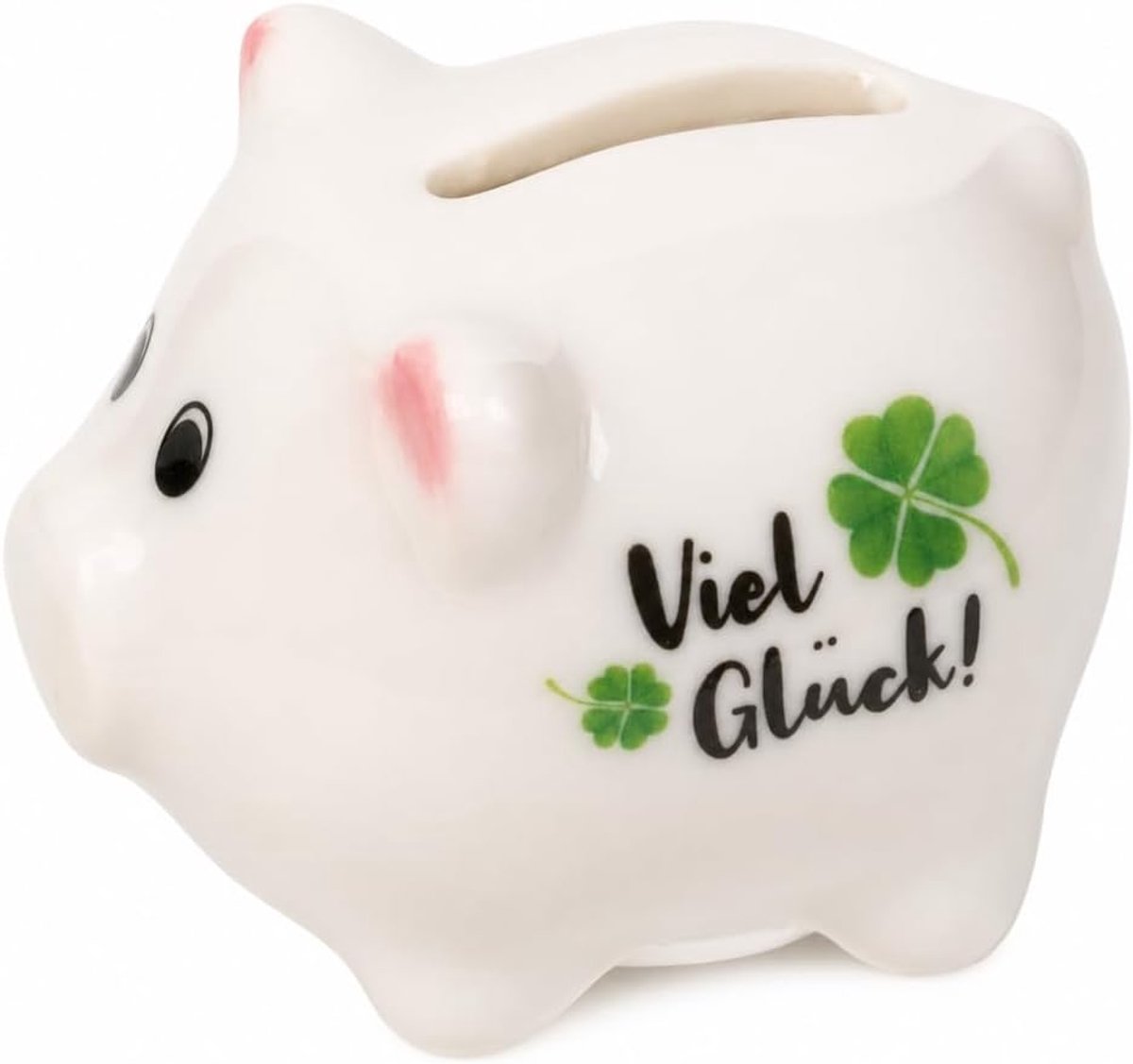 Dailygoods- Spaarpot Mini - 12-delige Set Aardewerk - Geluksvarkentjes - Compact 5 x 4 cm - Decoratieve Geluksbrenger - Perfect voor Geldgeschenken