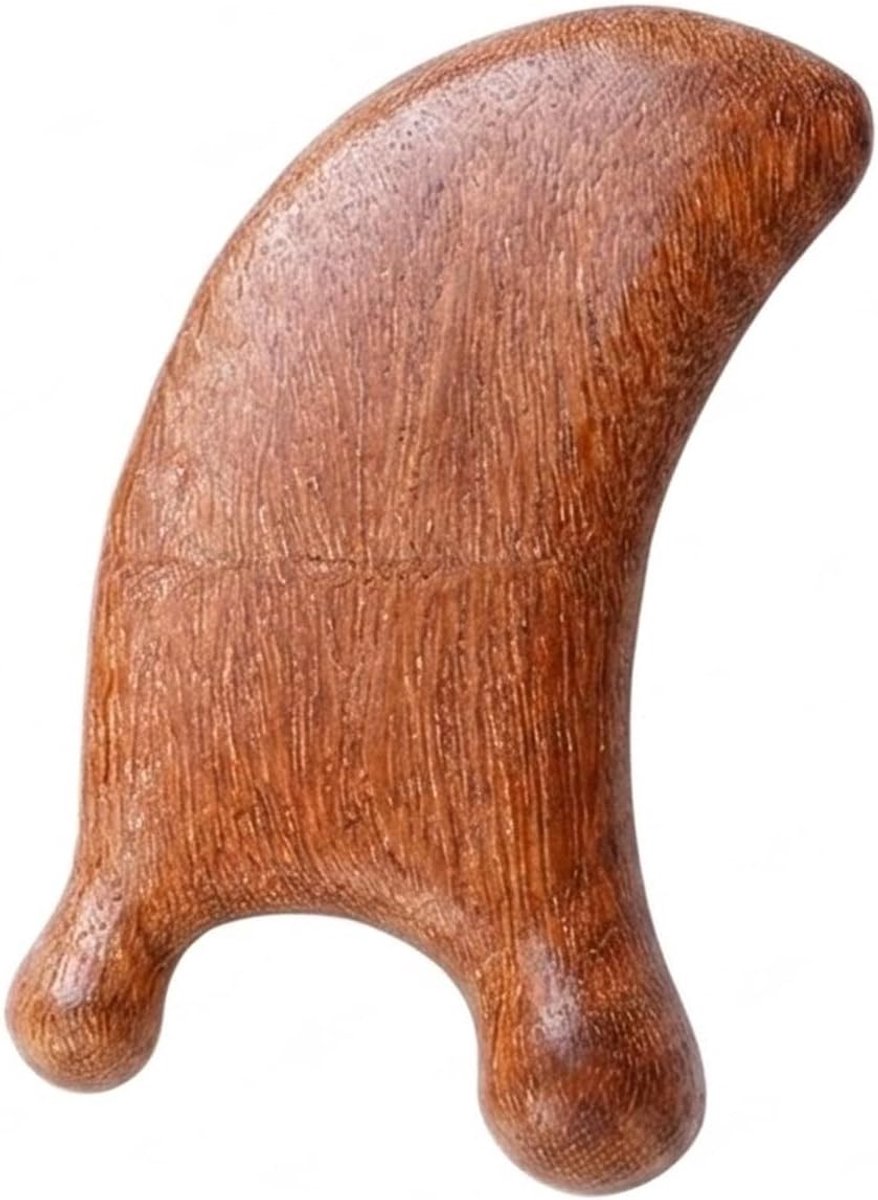 Gezichtsmassagebord van hout – Driehoekige Gua Sha voor lifting, nekverzorging en huidverjonging