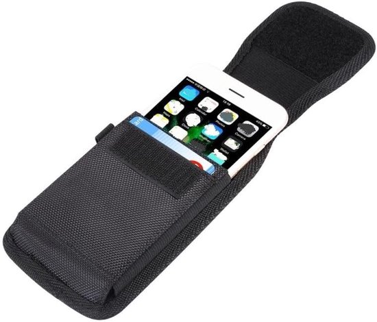 Riem Holster met Metalen Clip en Kaarthouder voor Honor Magic5 Ultimate (2023) - Zwart — afbeelding 3