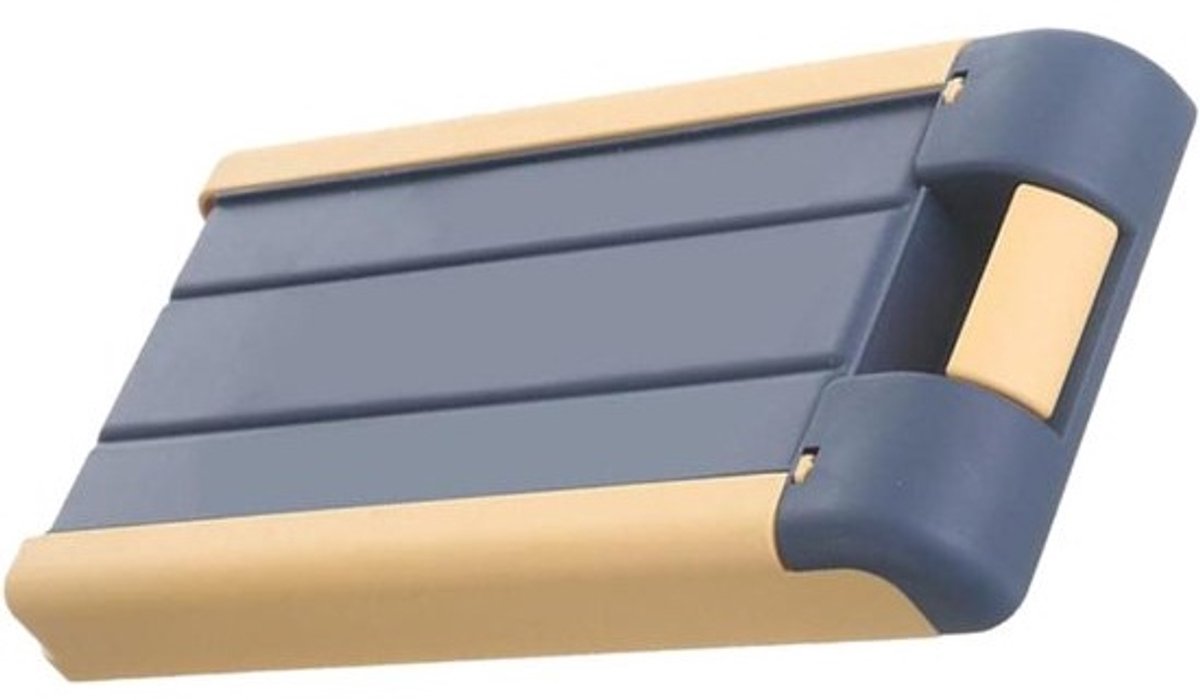 Onder Bureau Lade Organizer - Verborgen Bureau Lade - Bureau Opbergen - Bevestigbaar Uitschuifbaar - 15x15x4 cm - Blauw