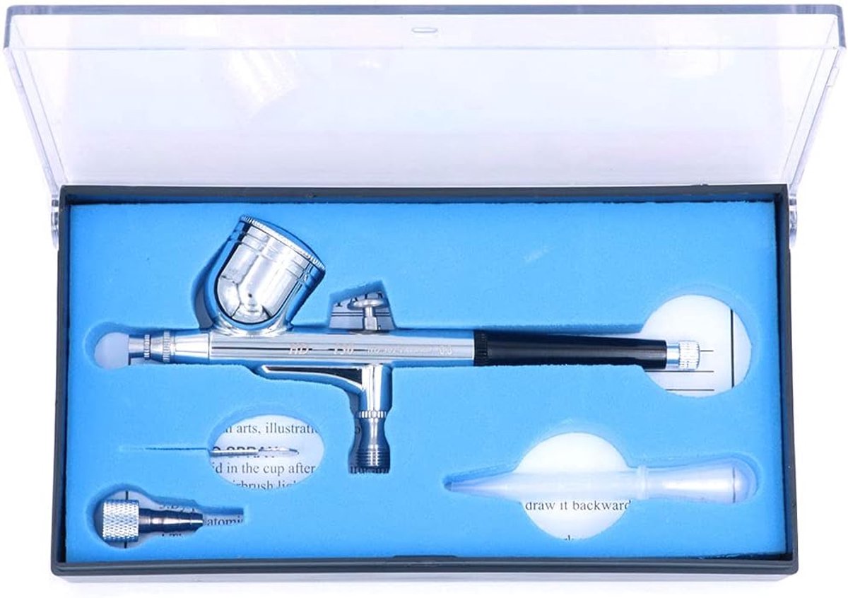 Dailygoods - 0.3mm zwaartekracht Feed Dual-Action Airbrush Paint Kit Set - Perfect voor Verven - Onderhoudsvrij - Multi - Gebruiksvriendelijk - Ideaal