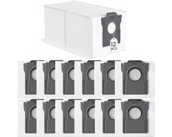 12 stofzuigerzakken voor Dreame L10s Ultra Gen 2 & 3, L10s Pro Ultra Heat, L20/L30s/L40/L40s/L50/X30/X40/X50 Ultra, L20/X50 Ultra Complete, L40 Ultra AE, X30/X40 Pro, Mova S70 E30/40 P50/50s Z60 Ultra