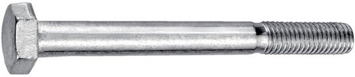Zeskantbouten M10 x 160 mm Verzinkt DIN 931 Sterke Constructie Schroeven