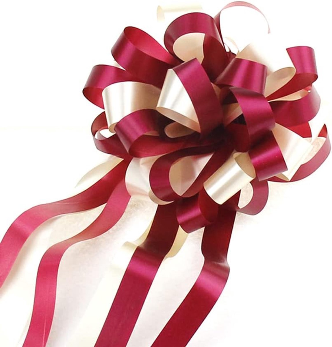 Strikken auto boog strik, geschenkstrikken, decoratieve strikken, trekstrikken, geschenklinten voor auto decoratie, bruiloft, nieuwhuis, feest, Kerstmis, verjaardag, geschenkverpakking, wijnrood