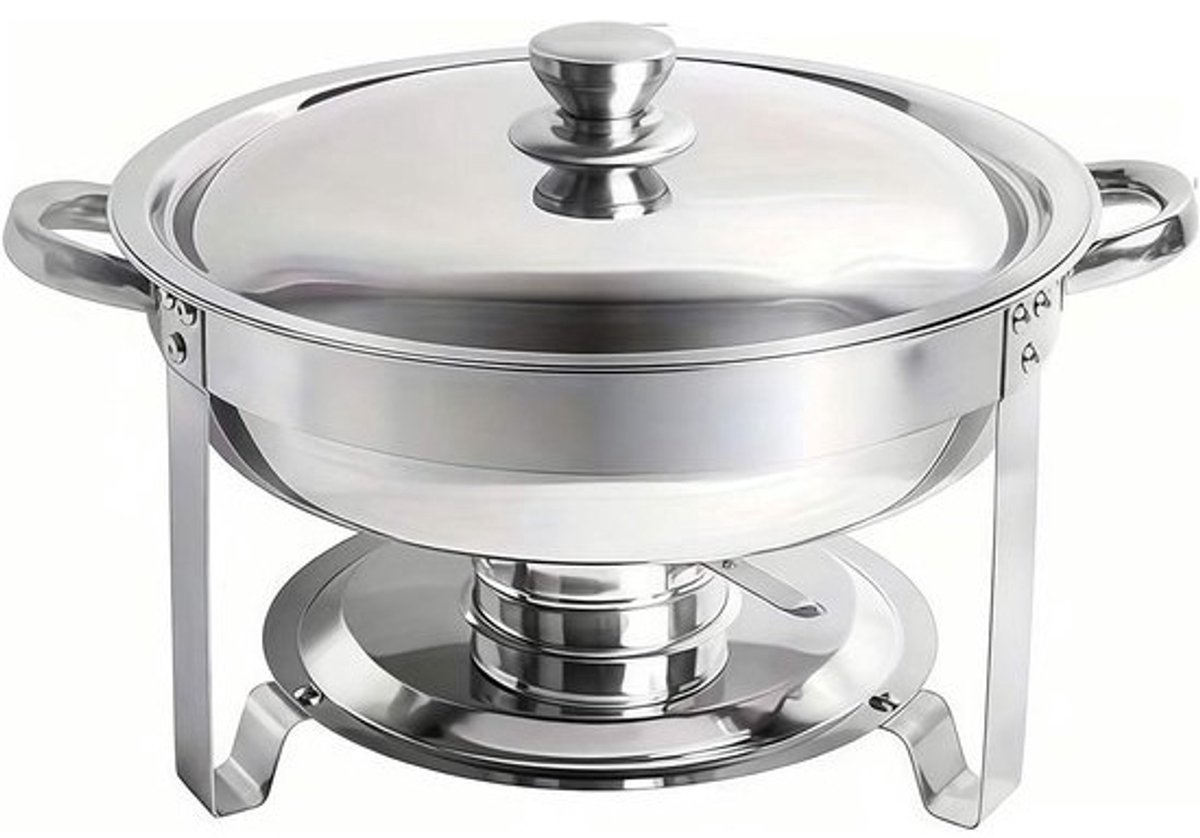 Voedselwarmer Set - Buffetpan RVS - Grote Gelegenheden - Verdikt Roestvrij Staal - 45L of 6L - Zilverkleurig