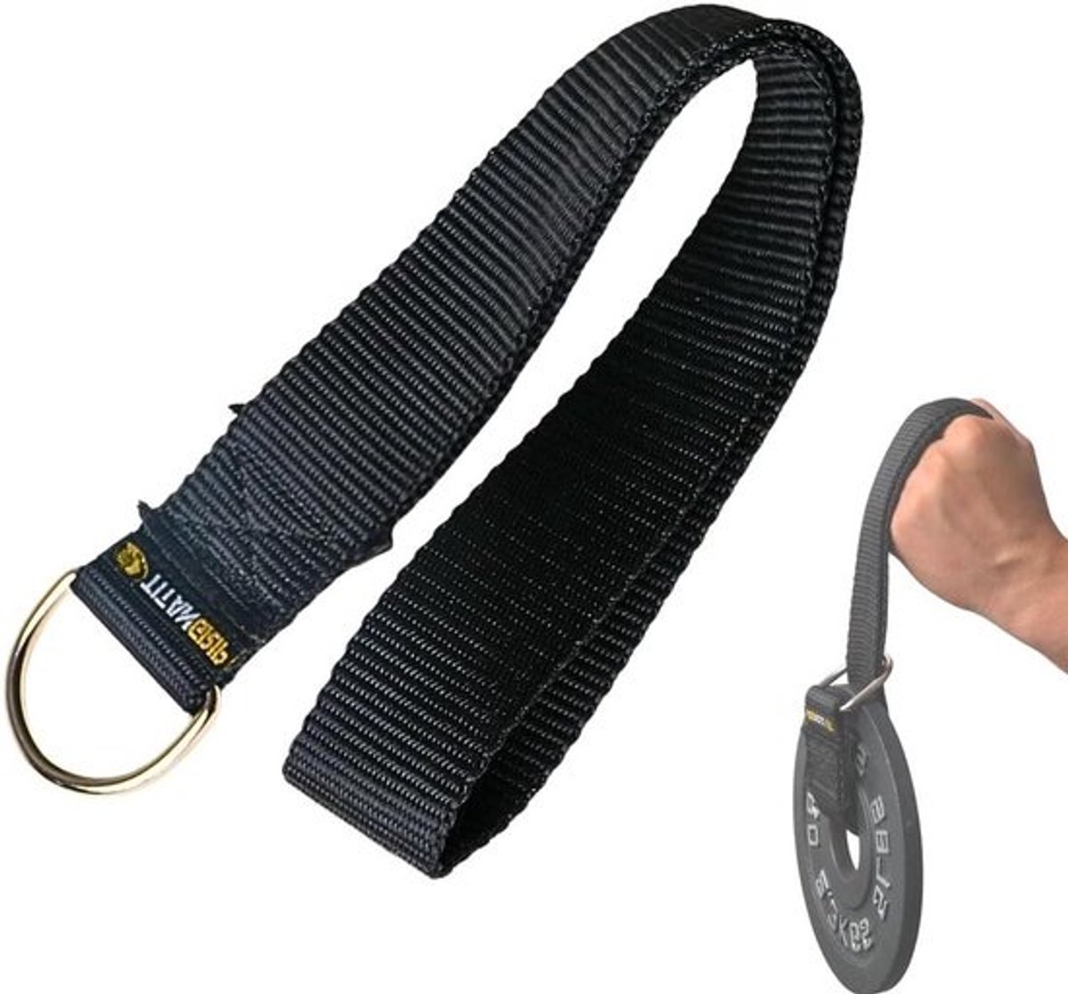 Armwrestling Trainingsgordel - Handtrainer Onderarmtrainer - Grijpkracht Verhogen - Zacht Comfortabel Materiaal - 50 cm Lengte - Zwart