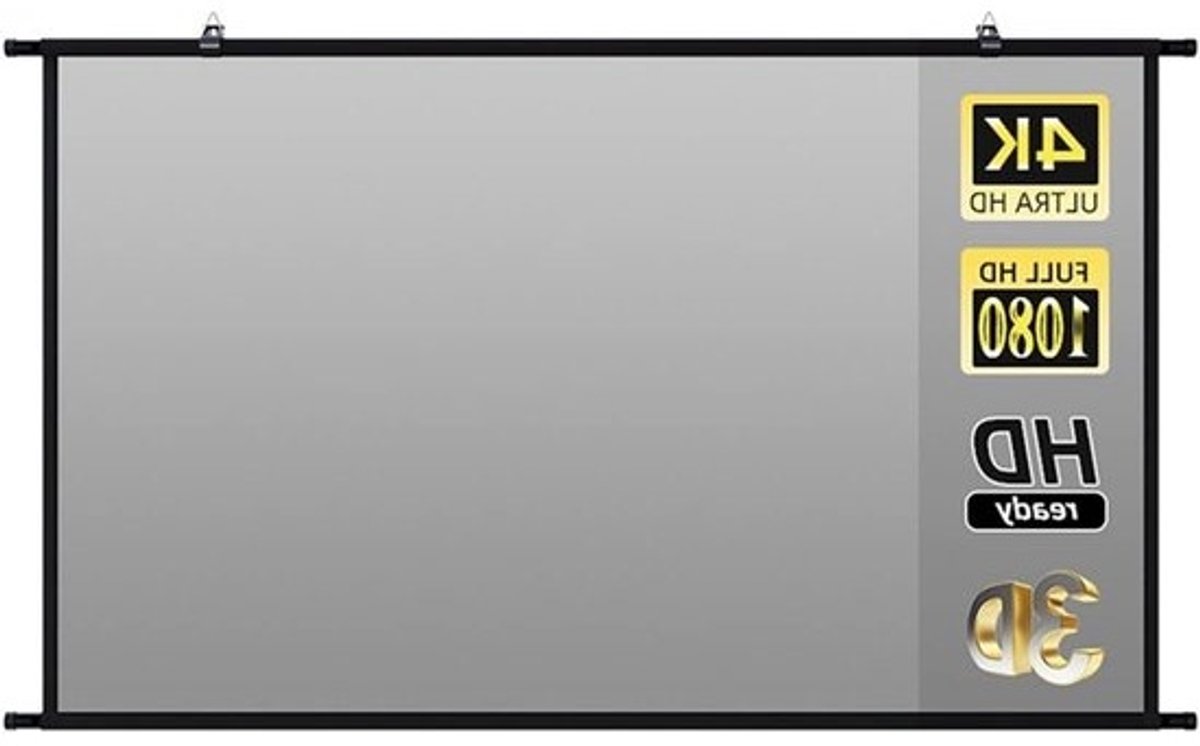 Projectiescherm - Wandmontage Scherm - Home Cinema - Anti-Licht Bestendig - 100 inch - Grijs