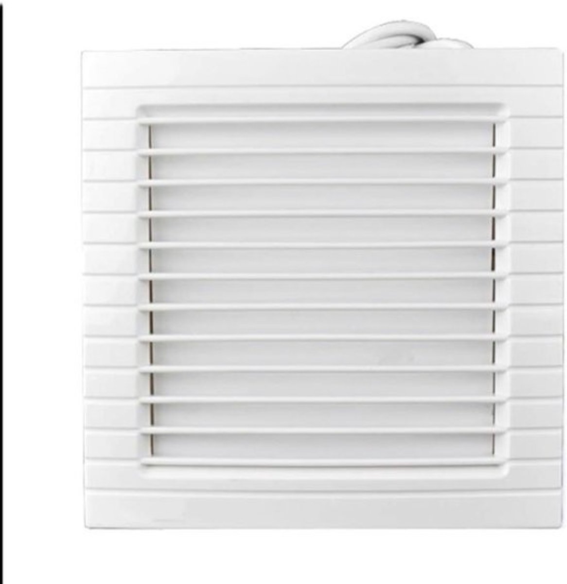 Afzuigventilator - Badkamerventilator Keukenventilator - Ventilatie Verbeteren - Automatische Afdekking - 84 m3/uur - Wit