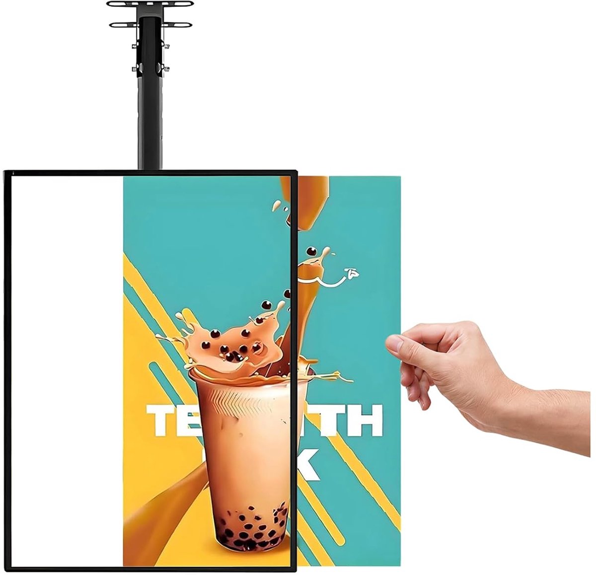 LED menu lichtbak met telescoopstang, 40x60cm
