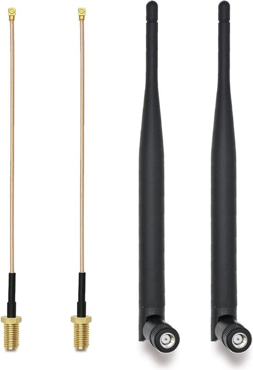 WLAN Antennes - Omnidirectionele Antennes - Draadloze Verbinding Verbeteren - Geoptimaliseerd 868MHz - 15 cm - Zwart
