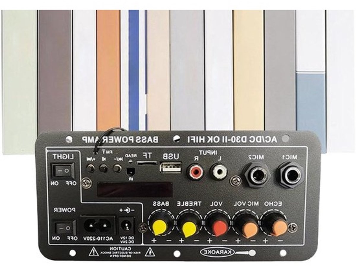 Audio Versterker Module - Decoderingskaart USB - Muziek Afspelen - Draadloze Connectiviteit - 17.5 cm - Zwart