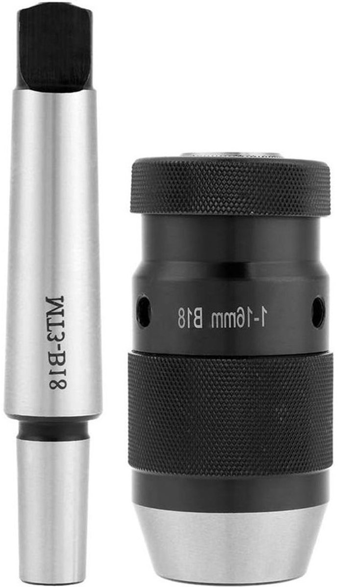 Snelspanboorkop - Boorhouder - Precisie Boren - Sleutelloos Ontwerp - 0-16 mm - Metaal