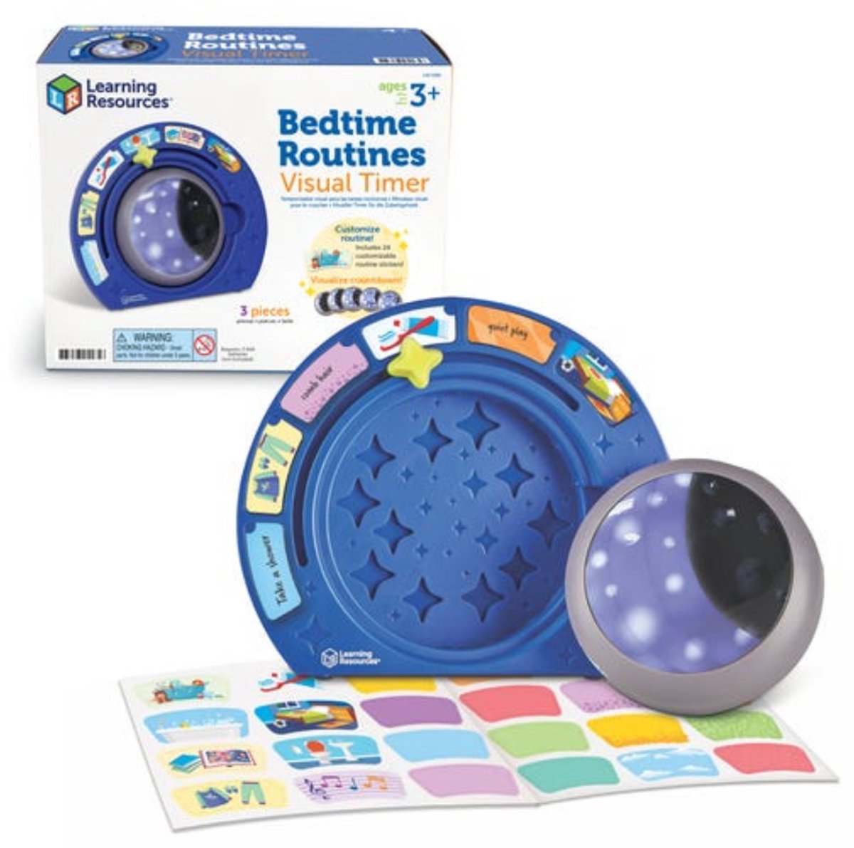 Learning Resources - visuele bedtijdroutine timer - maan - slaaptrainer - 3+