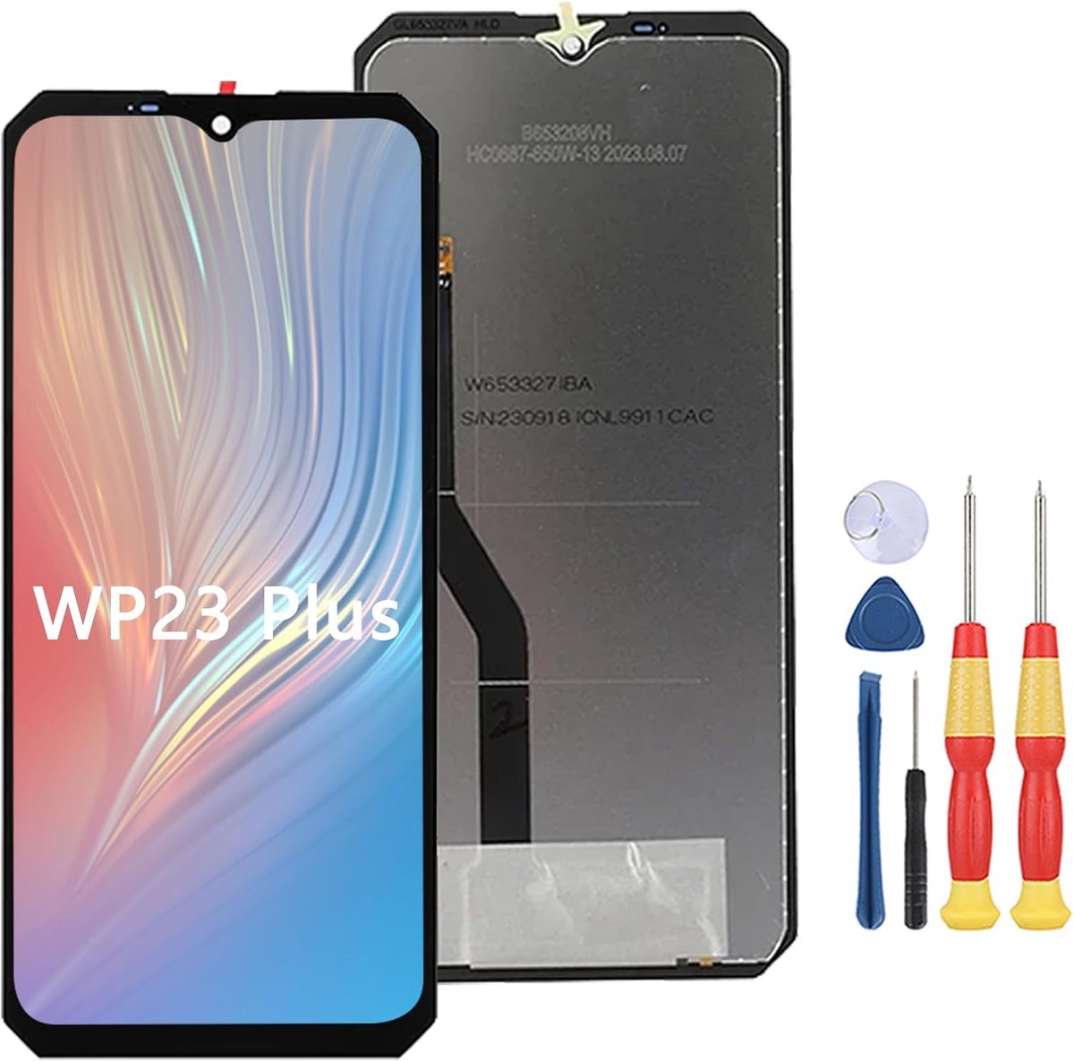 Scherm Compatibel met OUKITEL WP23 Plus Lcd scherm Touchscreen Montage Reparatie Vervangende Onderdelen met Gereedschap