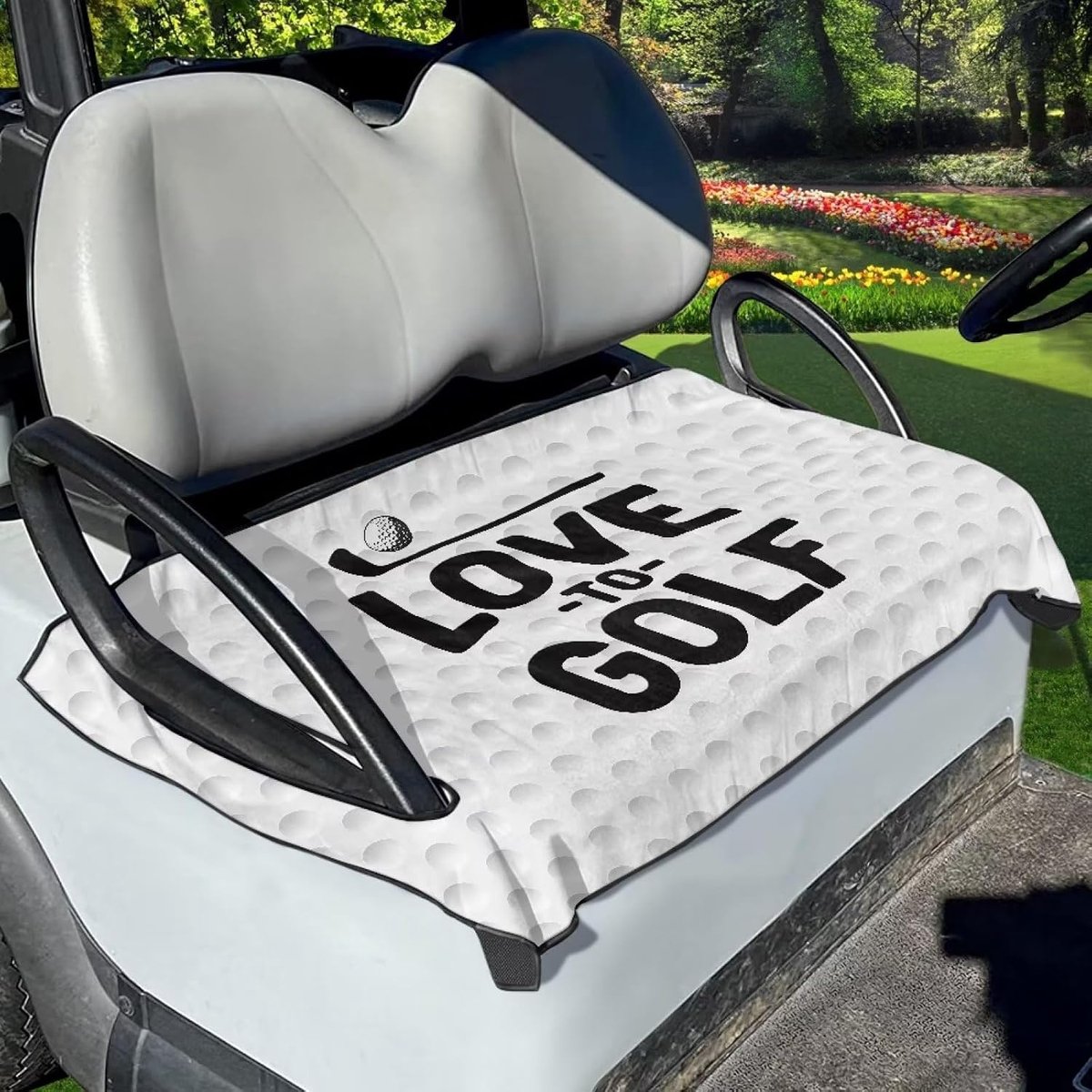 Golfkar Stoelhoes Bescherming Golfkar Stoelhoes Handdoek Deken Fit 2 Persoon Sightseeing Auto Club Autostoelhoes