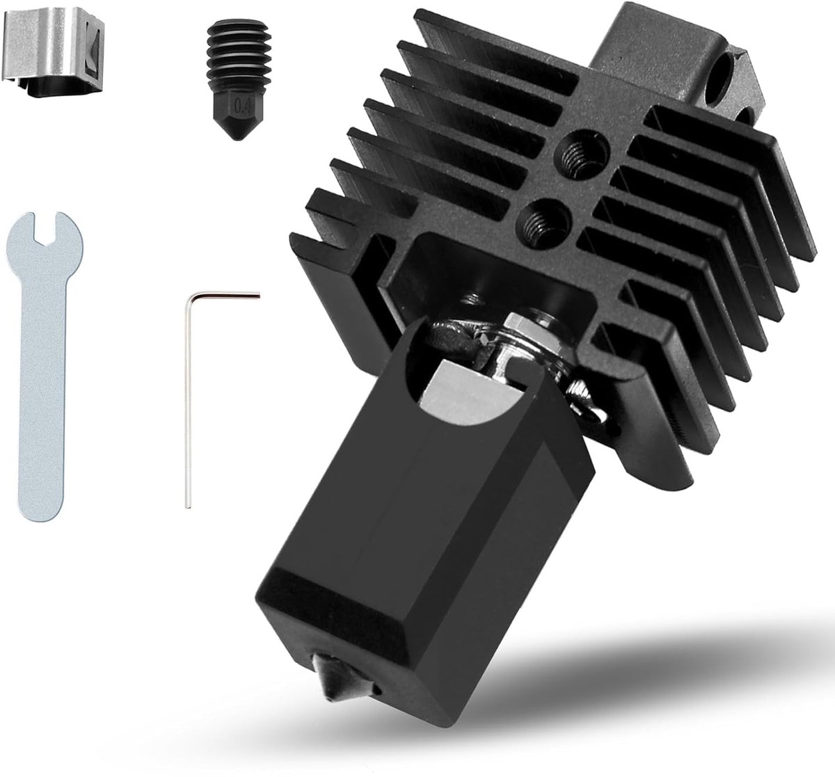Bambu Lab X1/P1P Hotend High Temp 500 ℃ met extra harde stalen spuitmond, 1 stuk voor Bambu Labs X1, P1P 3D-printer extruder Hot End Upgrade