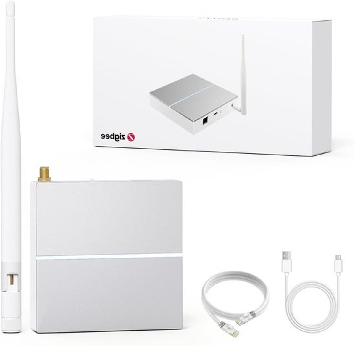 Smart Home Hub - Zigbee Gateway - Apparaten Verbinden - Tot 128 Apparaten - 100 Meter Bereik - Wit