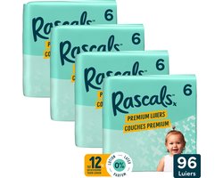 Rascals Premium Luiers Maat 6 15-20 KG 96 stuks