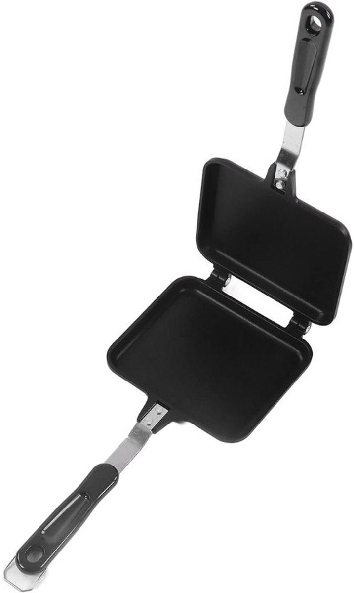 Dubbelzijdige Bakpan - Omelet Pan - Ontbijt Maken - Antiaanbaklaag - 35 x 15 cm - Zwart