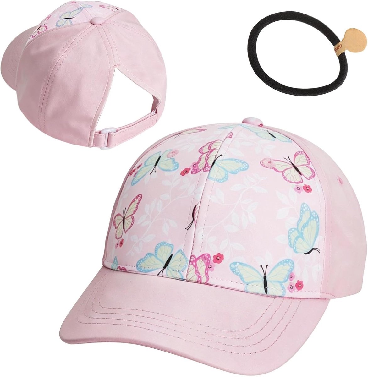 Pet voor kinderen, meisjes van 4 tot 8 jaar, verstelbare snapback, regenboog, honkbalpet, luipaard baseballpet, zonnehoed, zomermuts, kinderen, basecap, schildpet voor meisjes en jongens