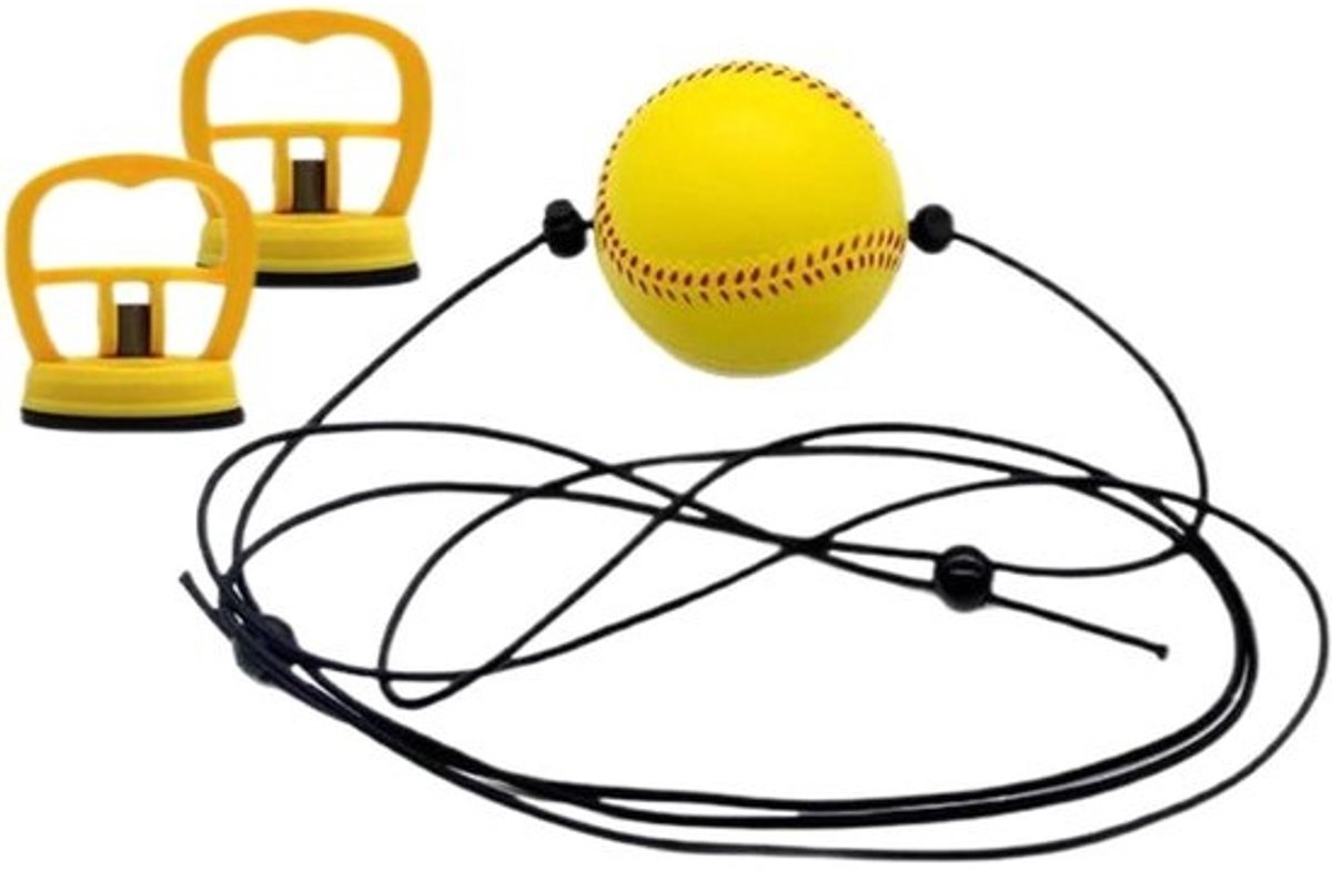 Kleine Bokszak - Reactiebal Boksbal - Bokstraining Verbeteren - Gereedschapsloze Montage - 11.2 cm Breed - Zwart