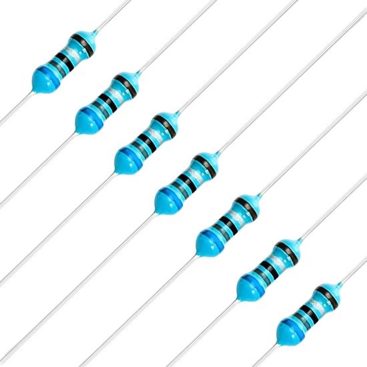 Vaste Weerstanden - Elektronische Componenten - Elektronica Projecten - Metaalfilm Constructie - 100 stuks - Zilver